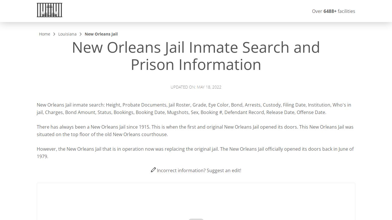 New Orleans Jail Inmate Search, Visitation, Phone no ...